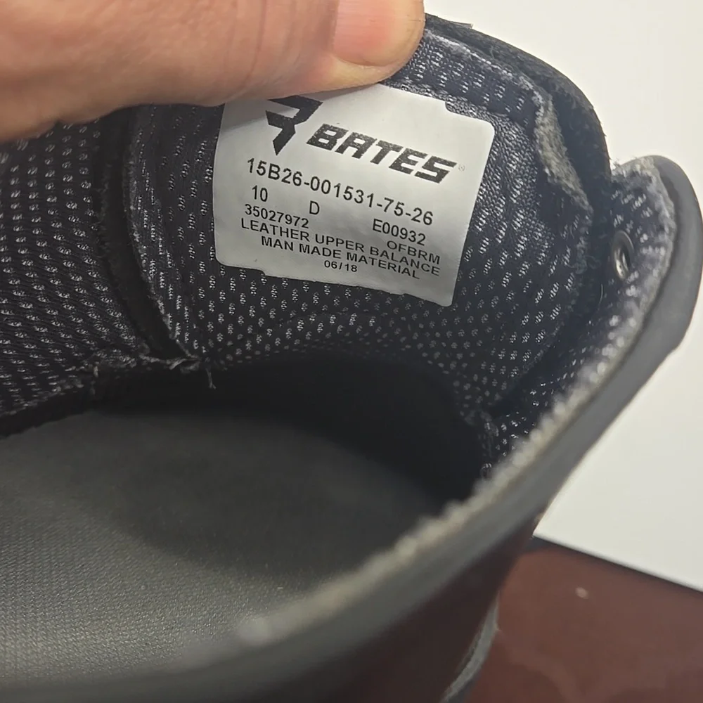 Bates Men's Leather Uniform Oxford shoes Lace Up Shoes Sz 10 Military Tactical